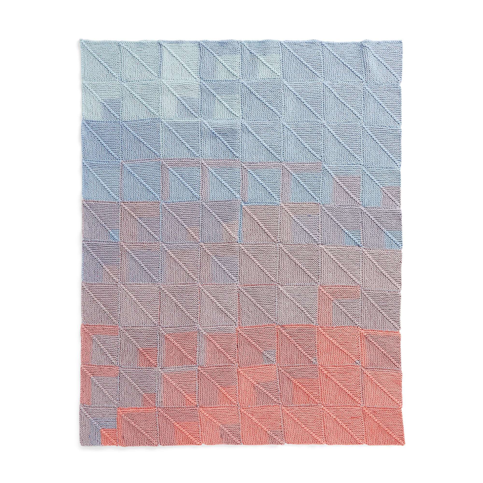Caron Shade & Fade Knit Blanket