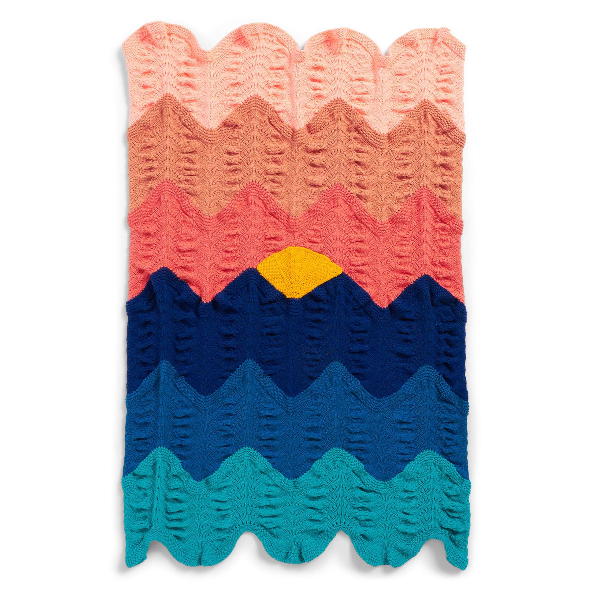 Caron Sunset Knit Blanket
