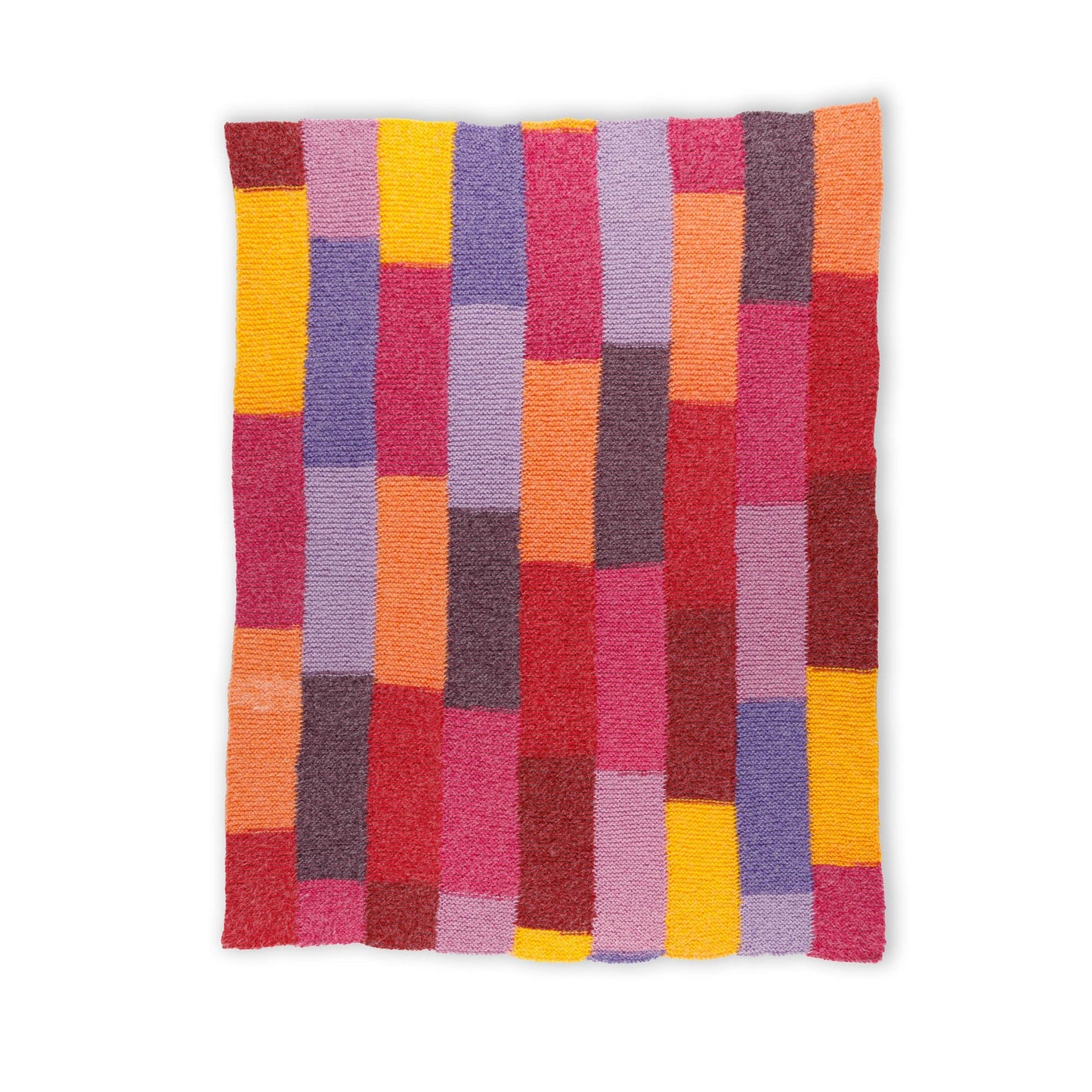 Caron Knit Straight Strip Blanket