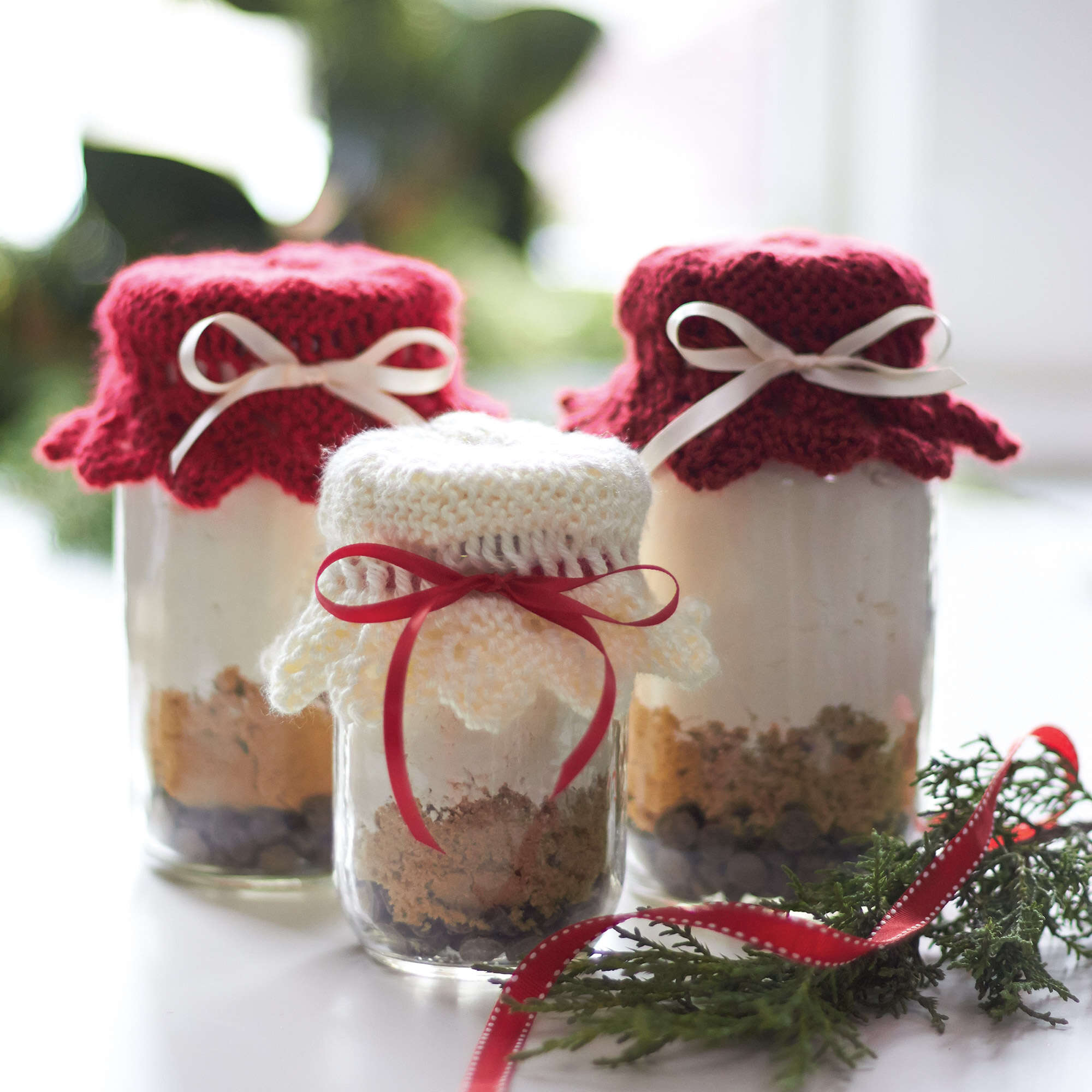 Caron Knit Gift Jar Toppers (Digital Download)