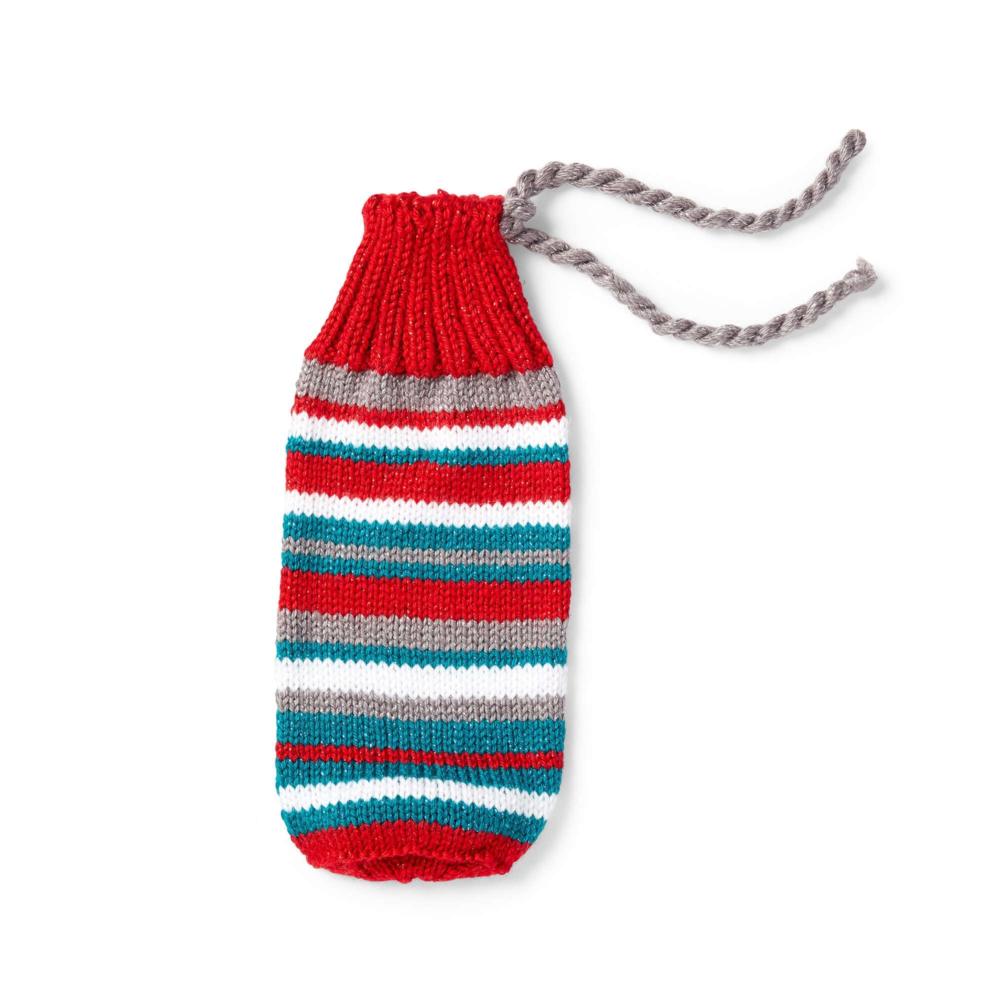 Caron Festive Knit Wine Bottle Bag (Digital Download)