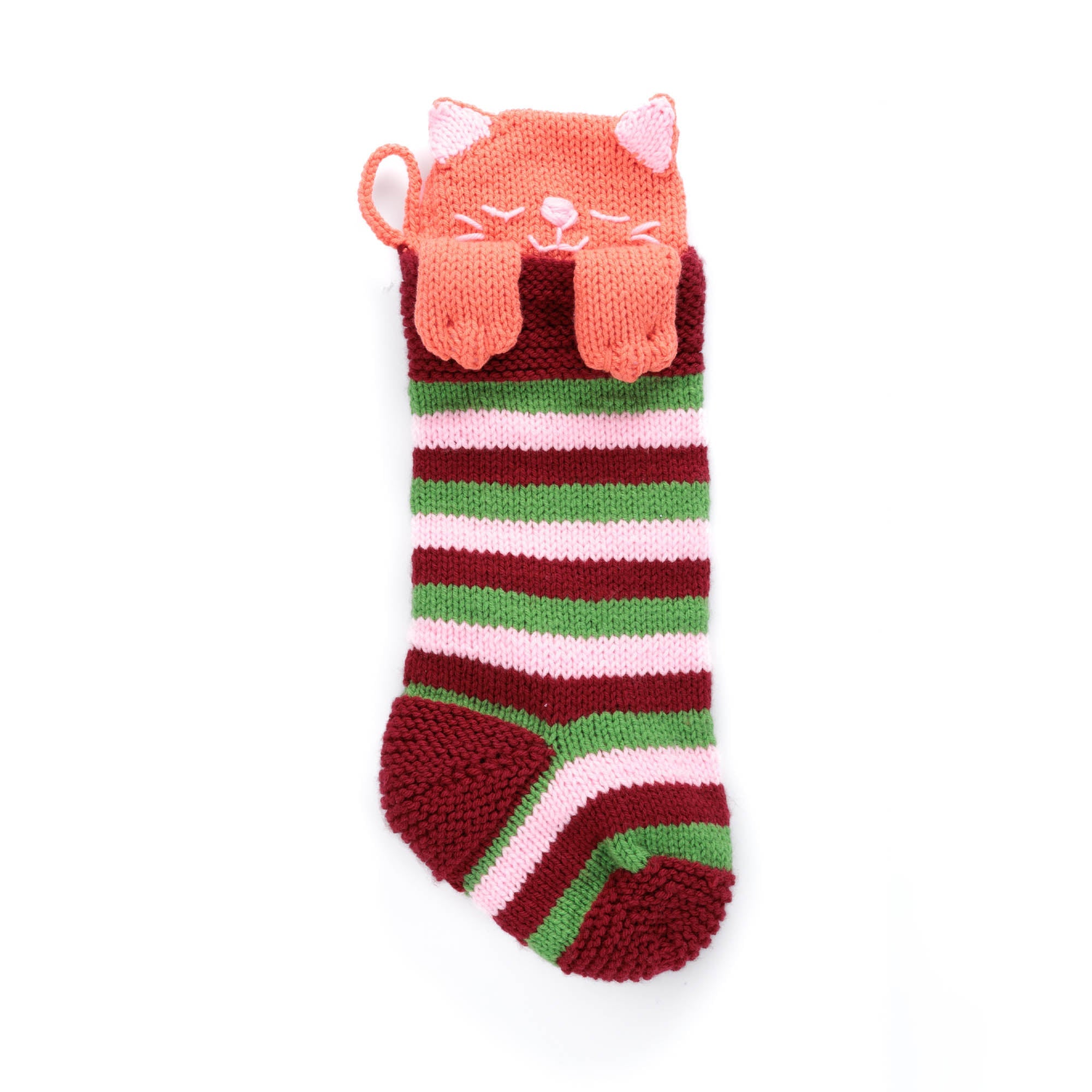 Caron Knit Meowy Christmas Stocking (Digital Download)
