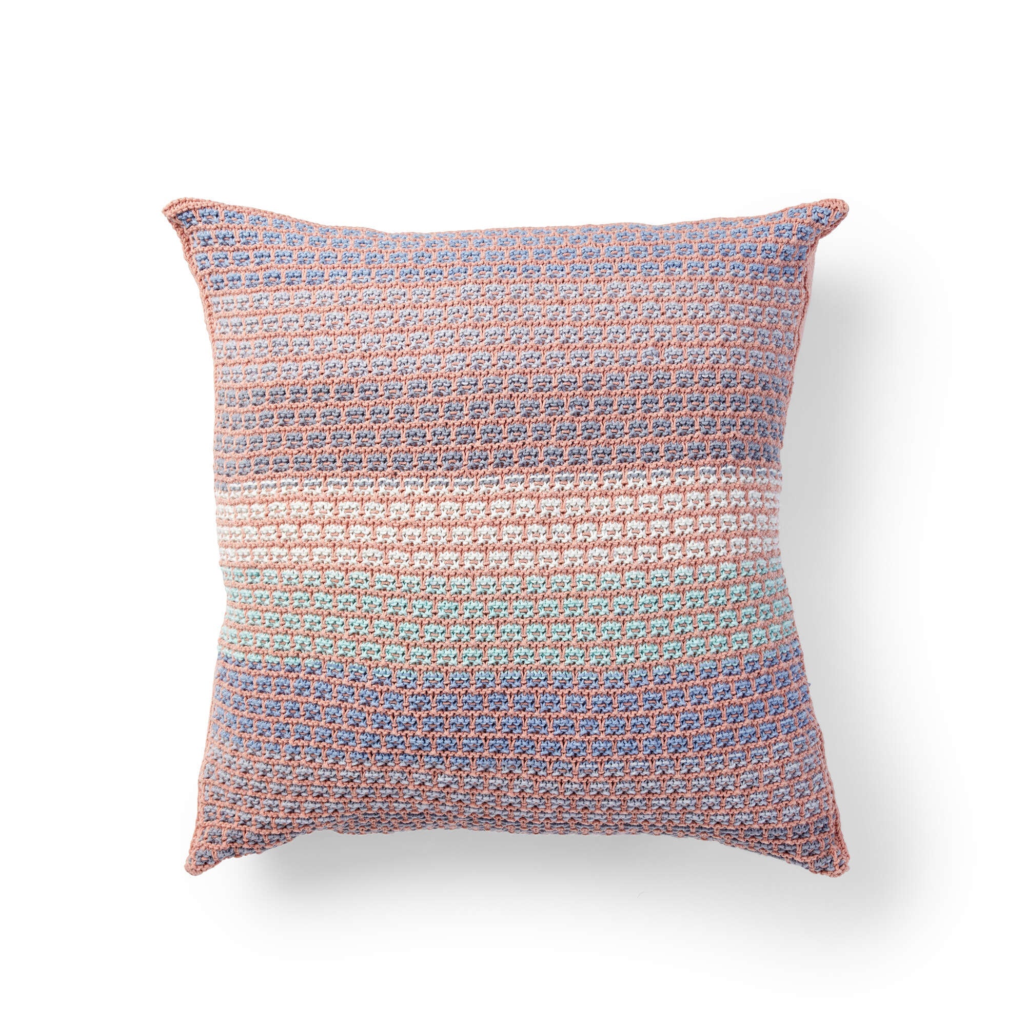Caron Mosaic Knit Grid Pillow (Digital Download)