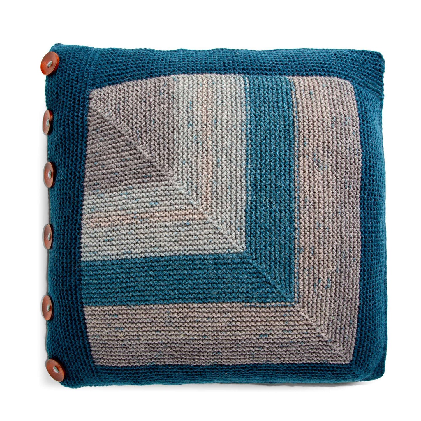 Caron Bold Mitered Stripes Knit Pillow (Digital Download)