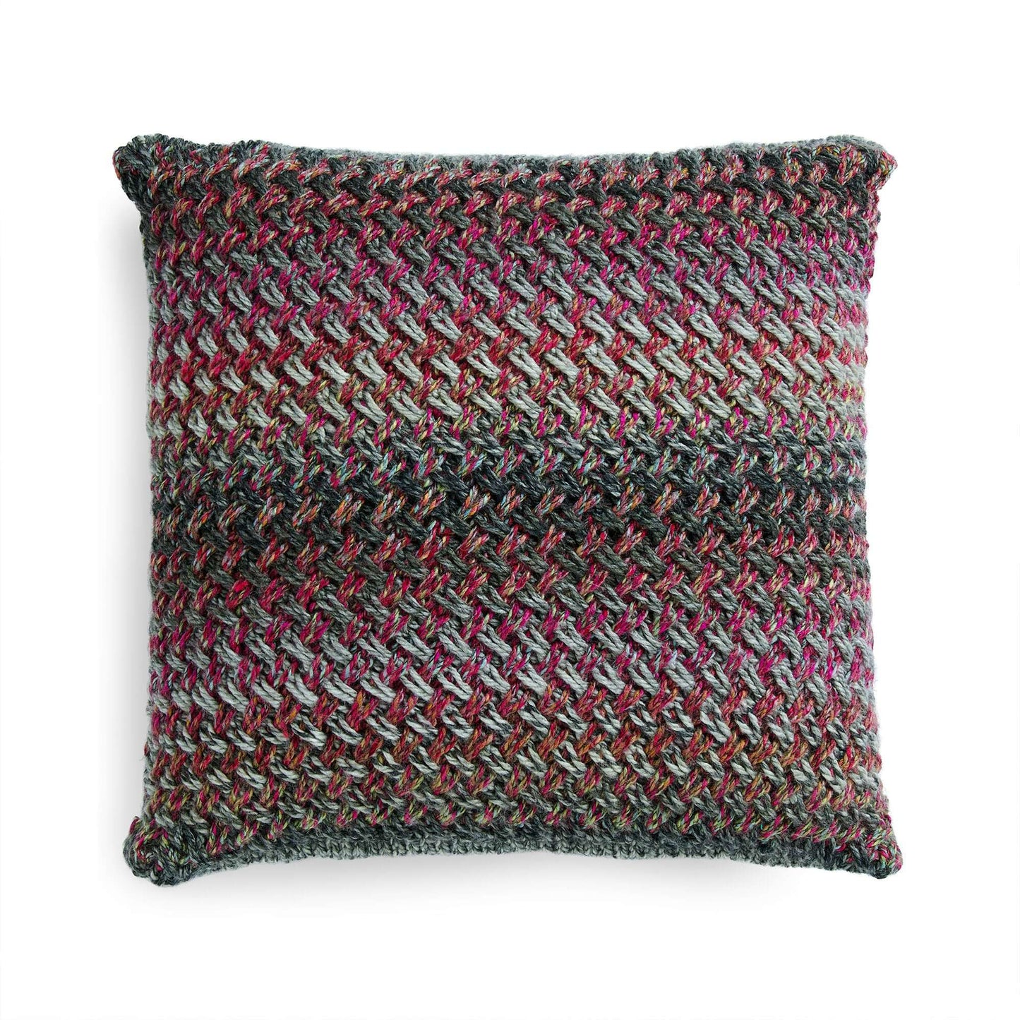 Caron Knit Lively Lattice Pillow (Digital Download)