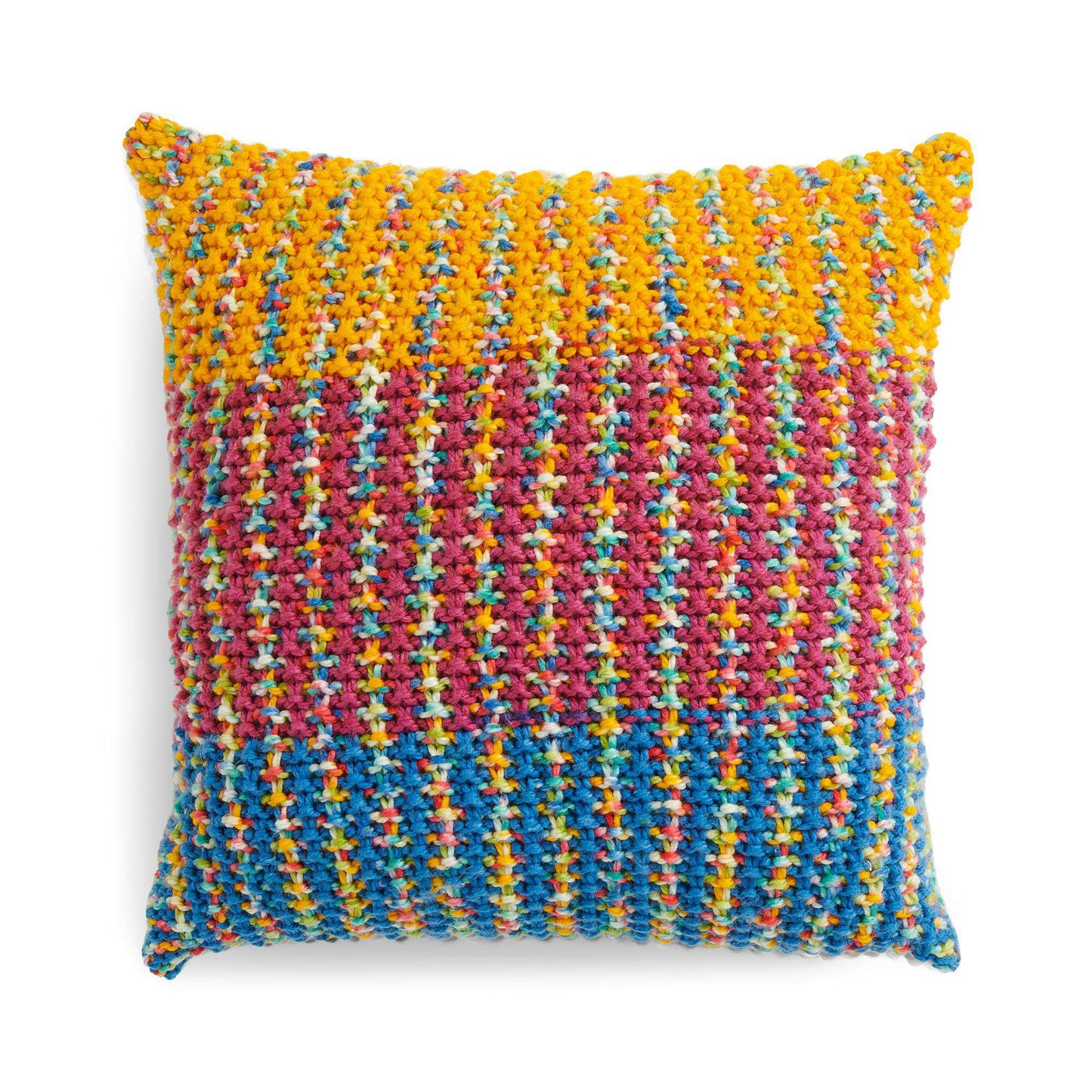 Caron Knit Tweedy Pillow (Digital Download)