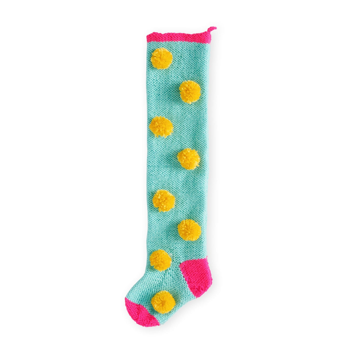 Caron Pompoms Galore Knit Stocking (Digital Download)