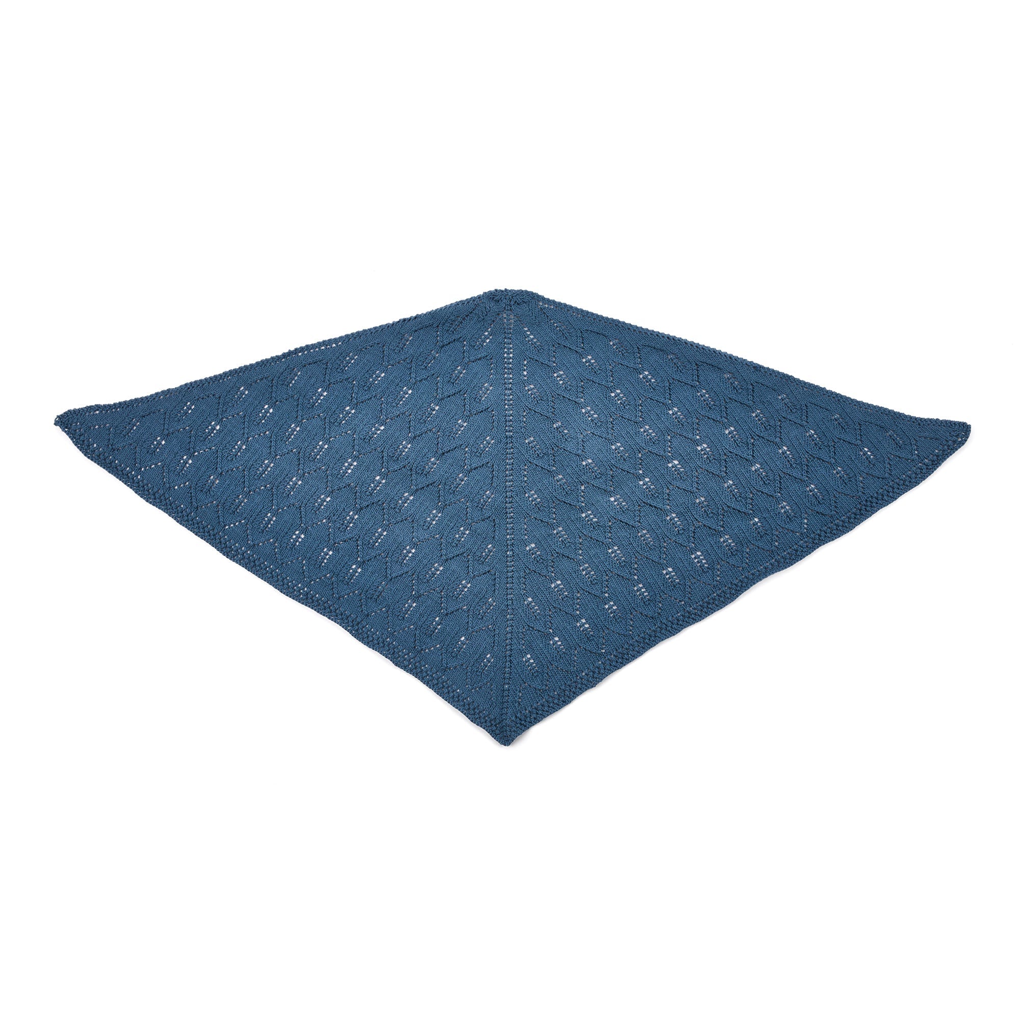 Caron Ocean Waves Knit Shawl (Digital Download)
