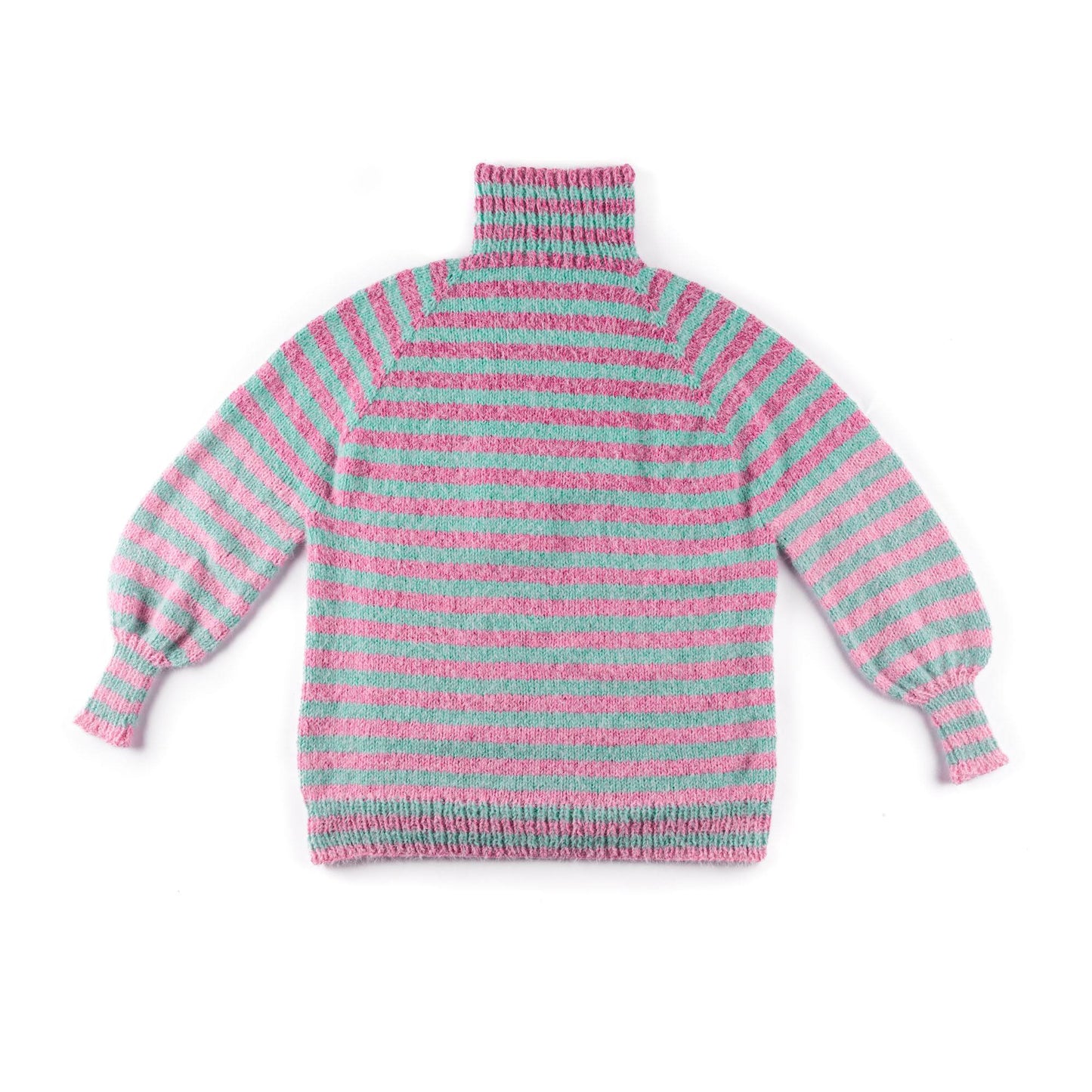Caron Striped Knit Pullover (Digital Download)