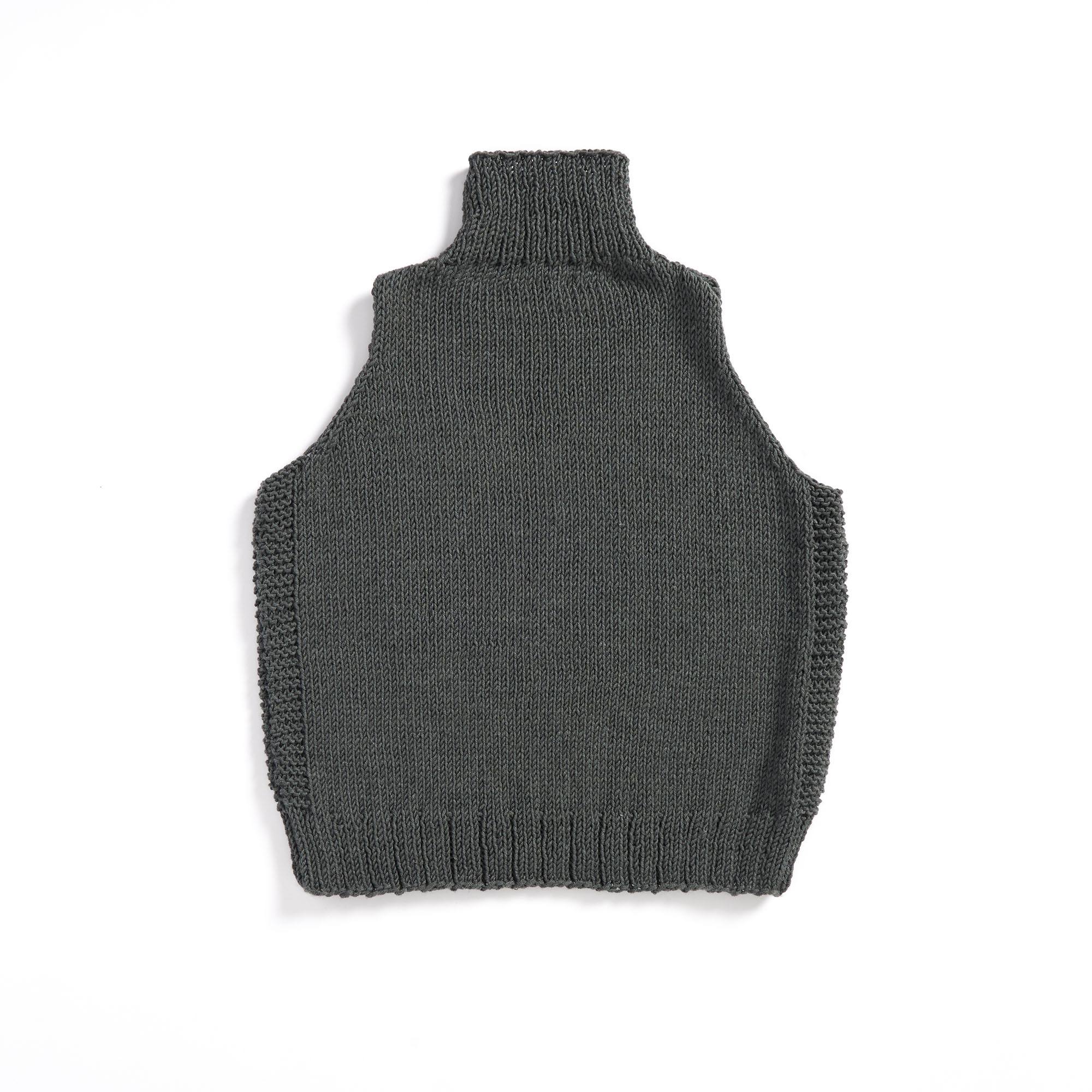 Caron Simply Me Knit Mockneck Vest (Digital Download)