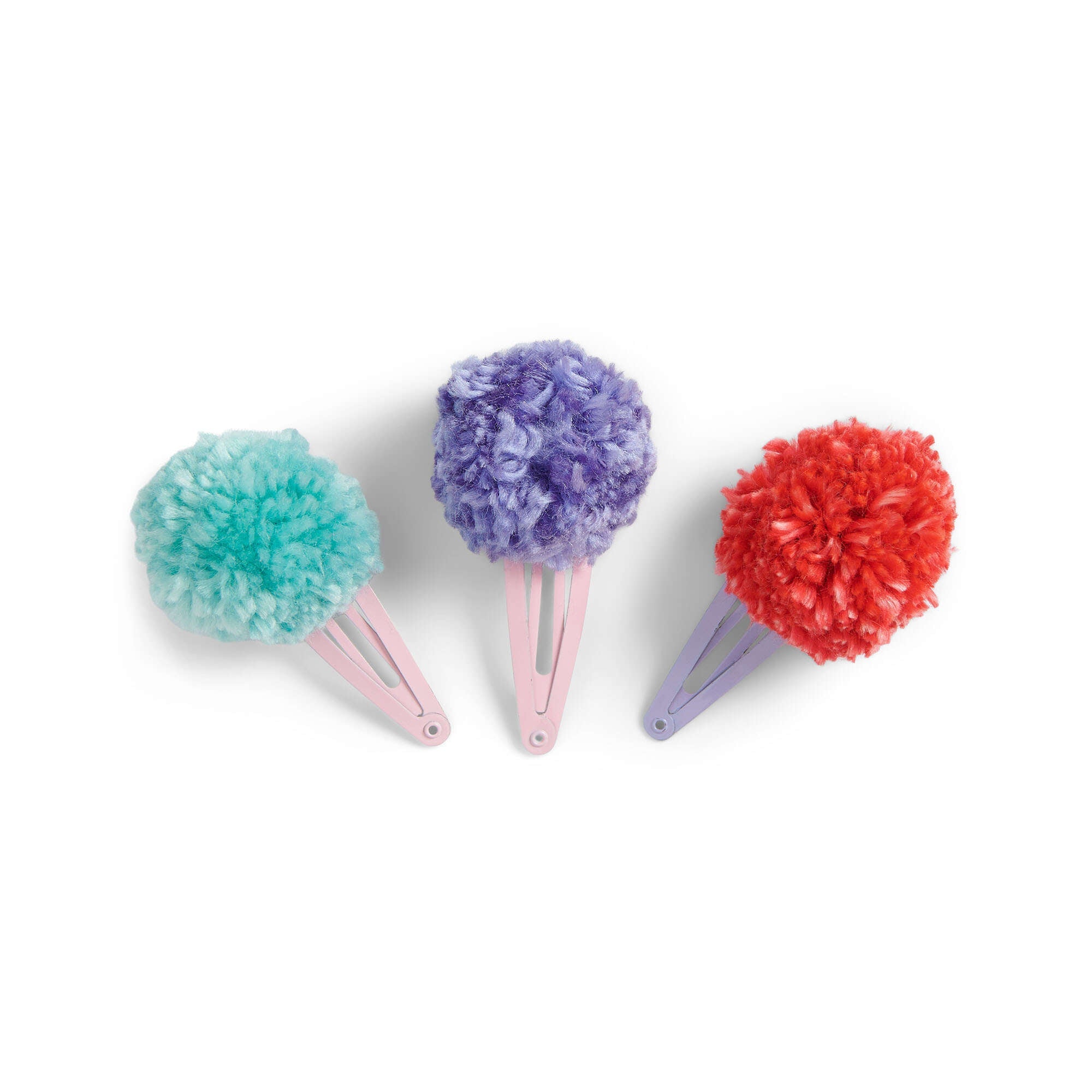 Caron Pompom Barrettes (Digital Download)