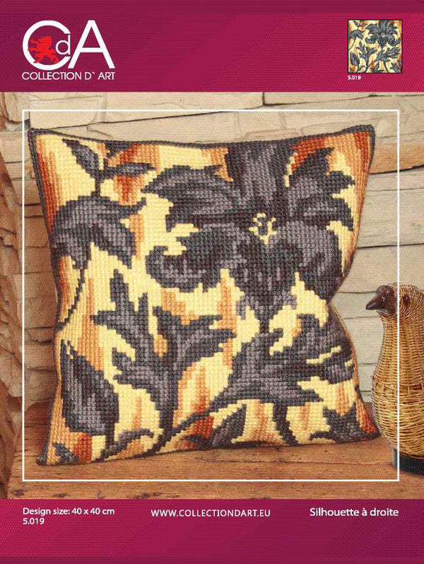 Cross Stitch Kit: Cushion: Silhouette on Right