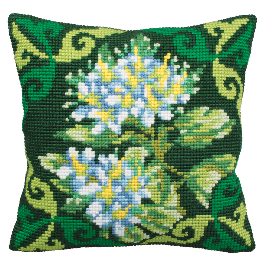 Cross Stitch Kit: Cushion: Green Ledum
