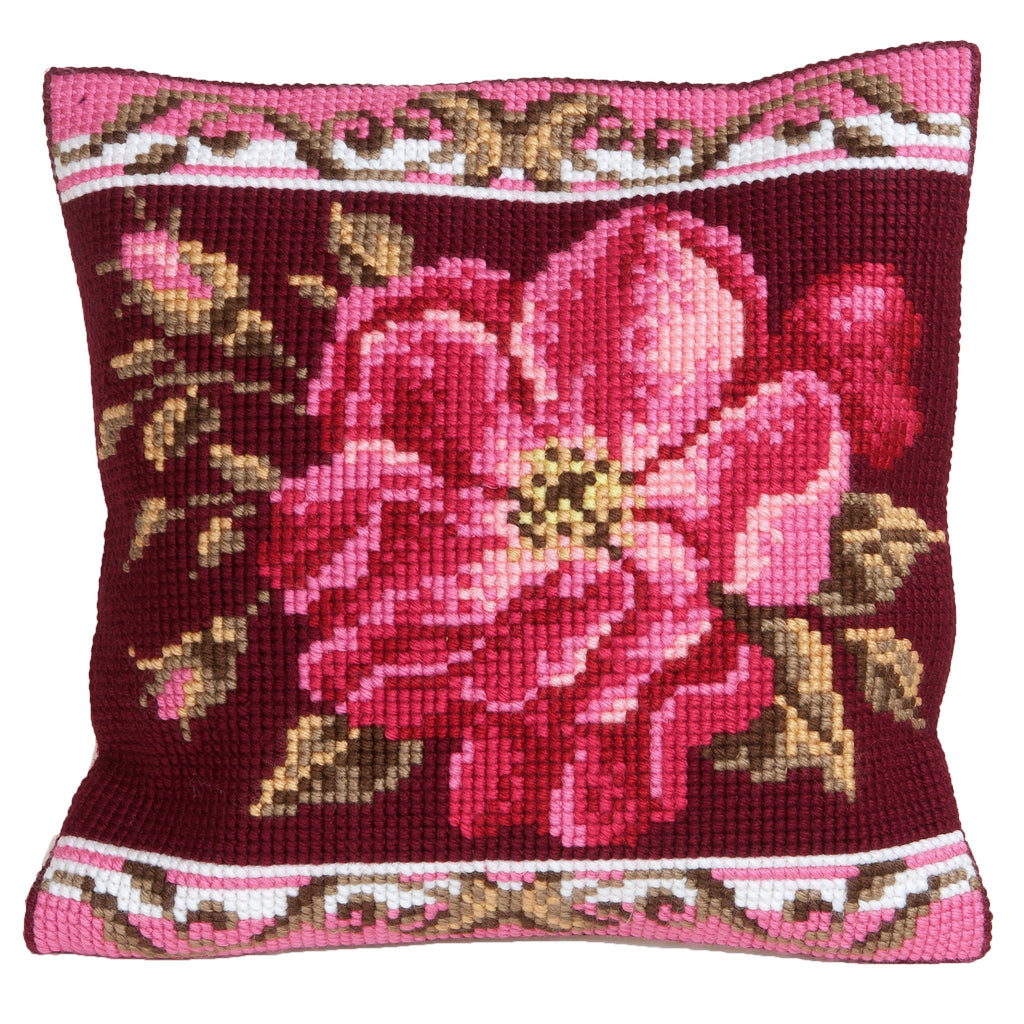 Cross Stitch Kit: Cushion: Romantic Rose 1