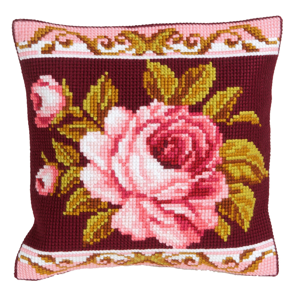 Cross Stitch Kit: Cushion: Romantic Rose 2