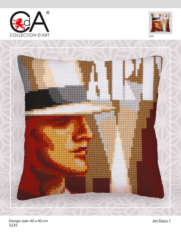 Cross Stitch Kit: Cushion: Art Deco 1