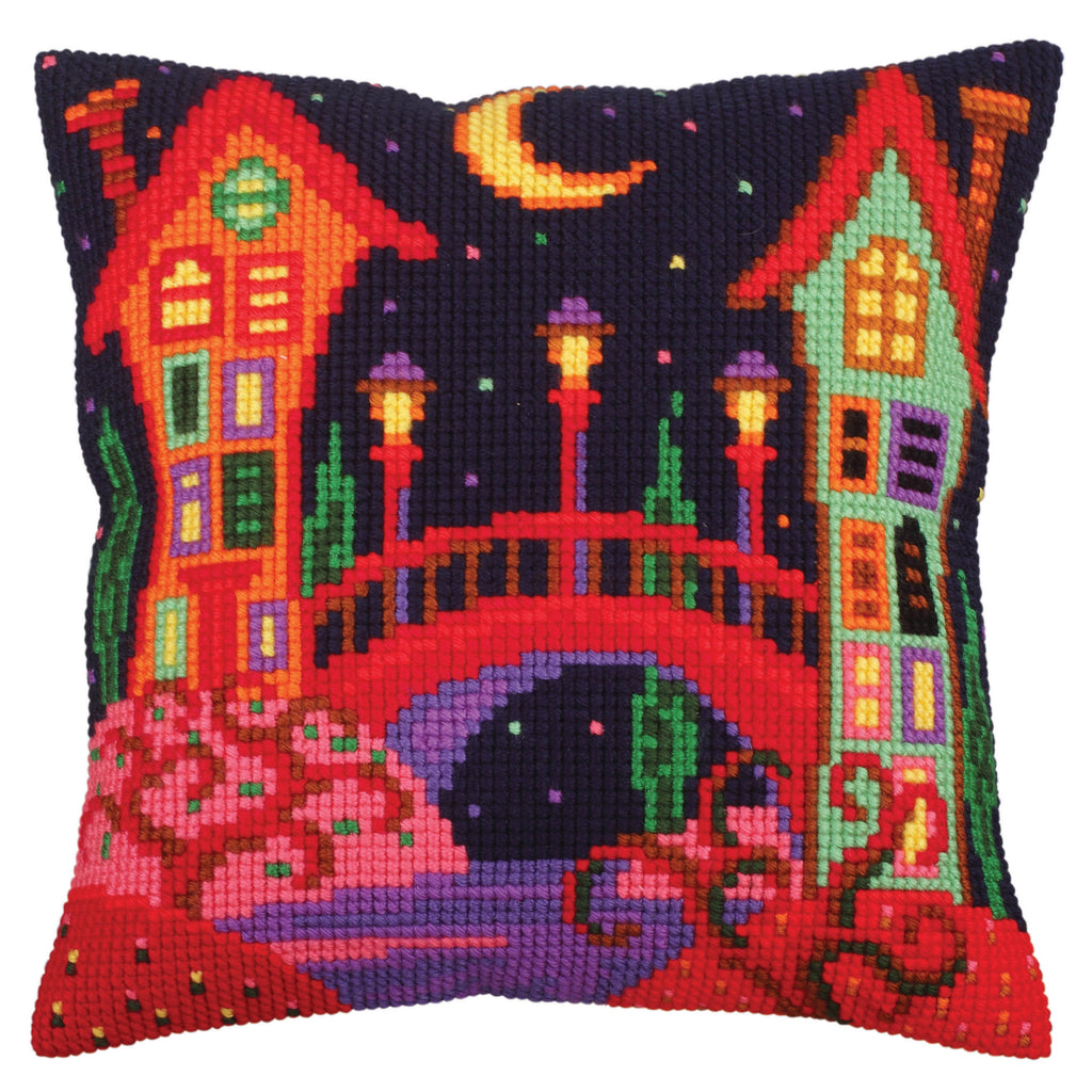 Cross Stitch Kit: Cushion: Bridge to Fairy Tale