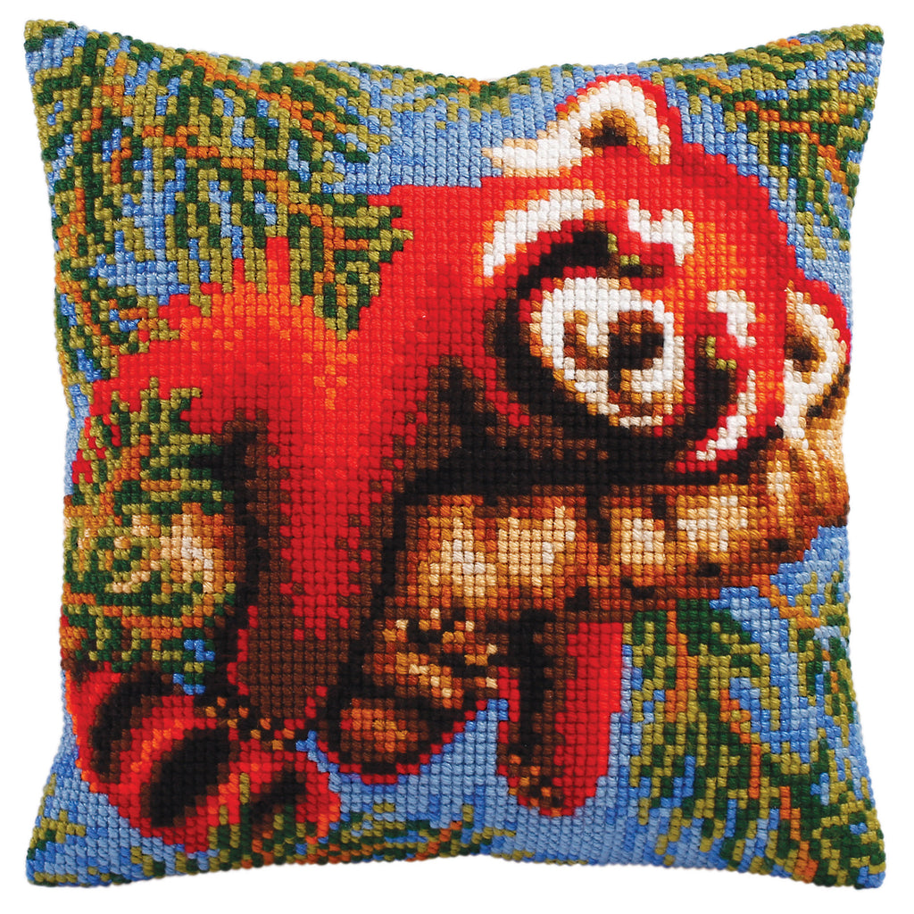 Cross Stitch Kit: Cushion: Red Panda