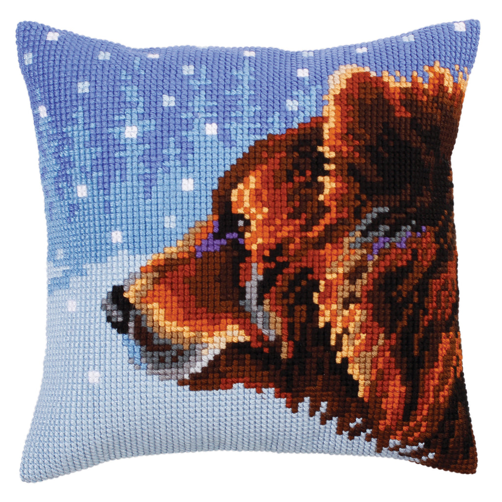 Cross Stitch Kit: Cushion: Winter Animals