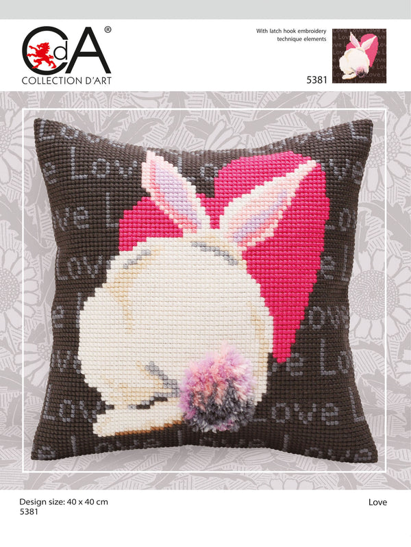 Cross Stitch Kit: Cushion: Love