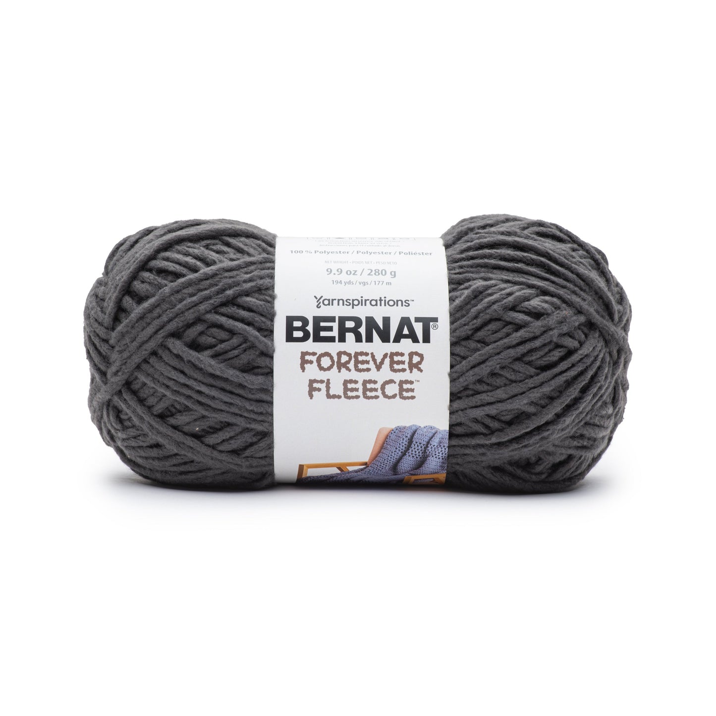 2 Ball Pack Bernat Forever Fleece Super Chunky Yarn 280g