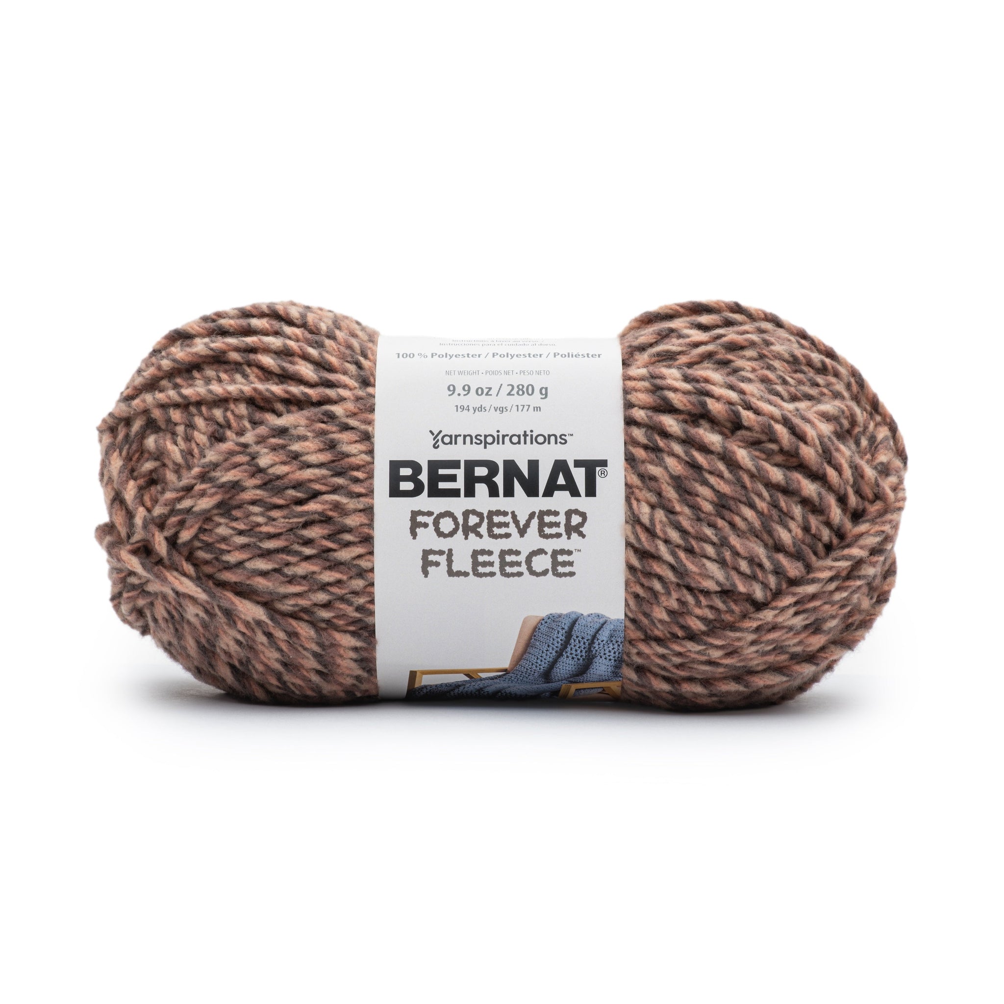 2 Ball Pack Bernat Forever Fleece Super Chunky Yarn 280g