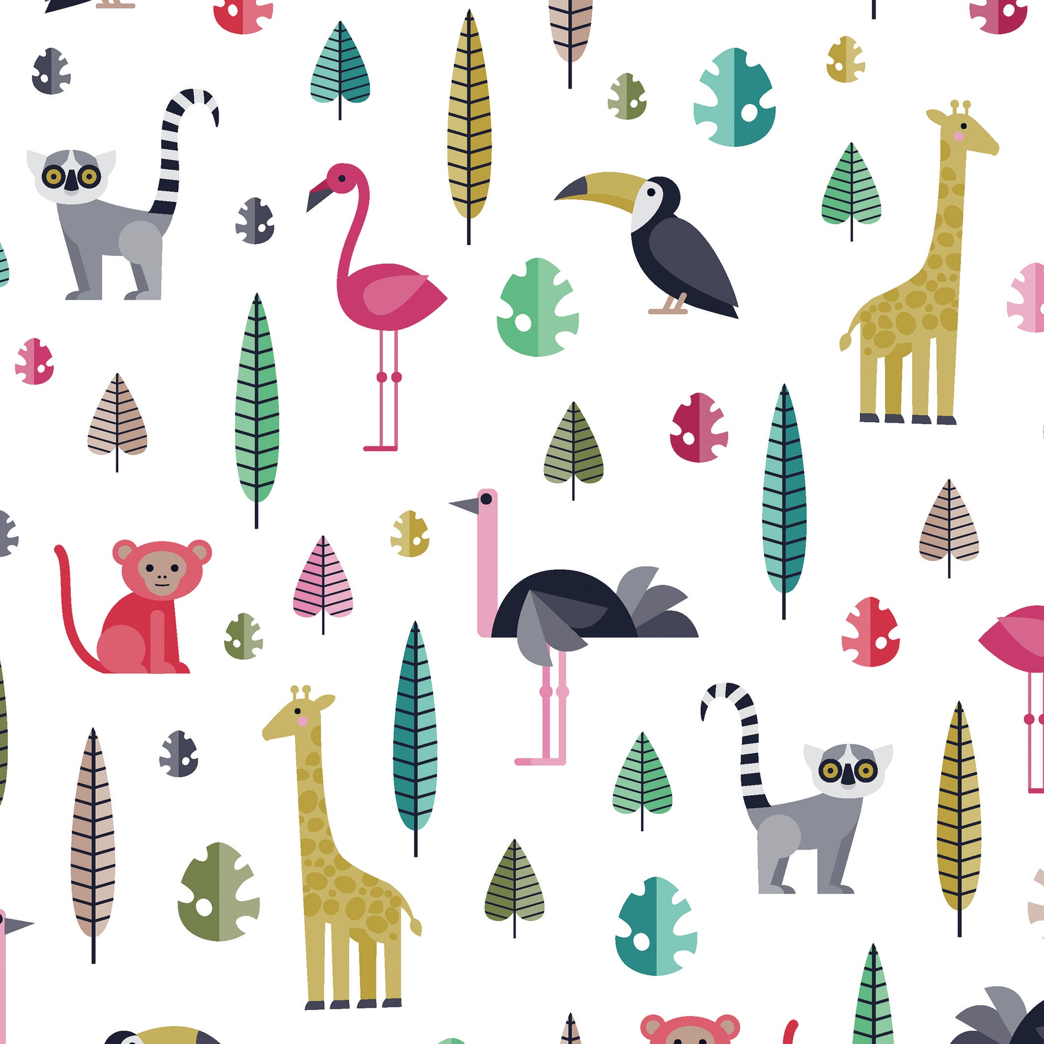 Microfibre Cotton Touch Fabric Roll 3m x 1.6m - Jungle