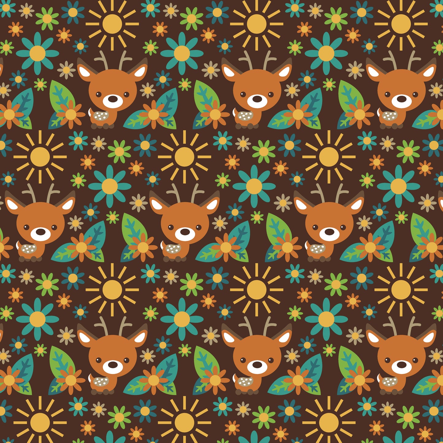 Microfibre Cotton Touch Fabric Roll 3m x 1.6m - Little Reindeer