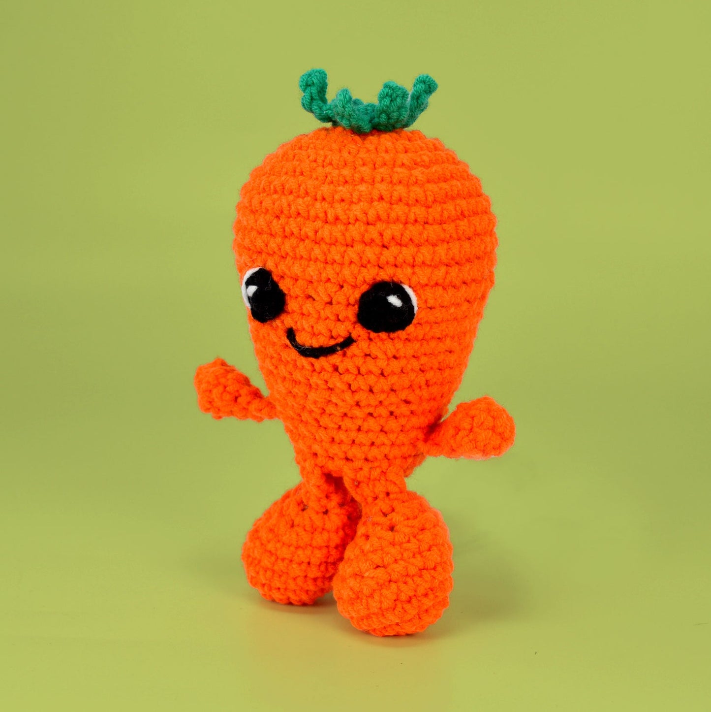 Knitty Critters - Fruit & Veg Heads Amigurumi Crochet Kit - Carrot Cake