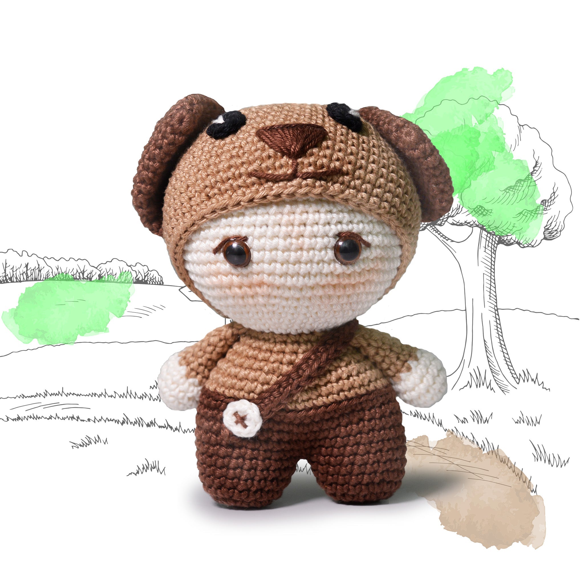 Knitty Critters - Bambinos - Amigurumi Crochet Kit - Charlie Pup
