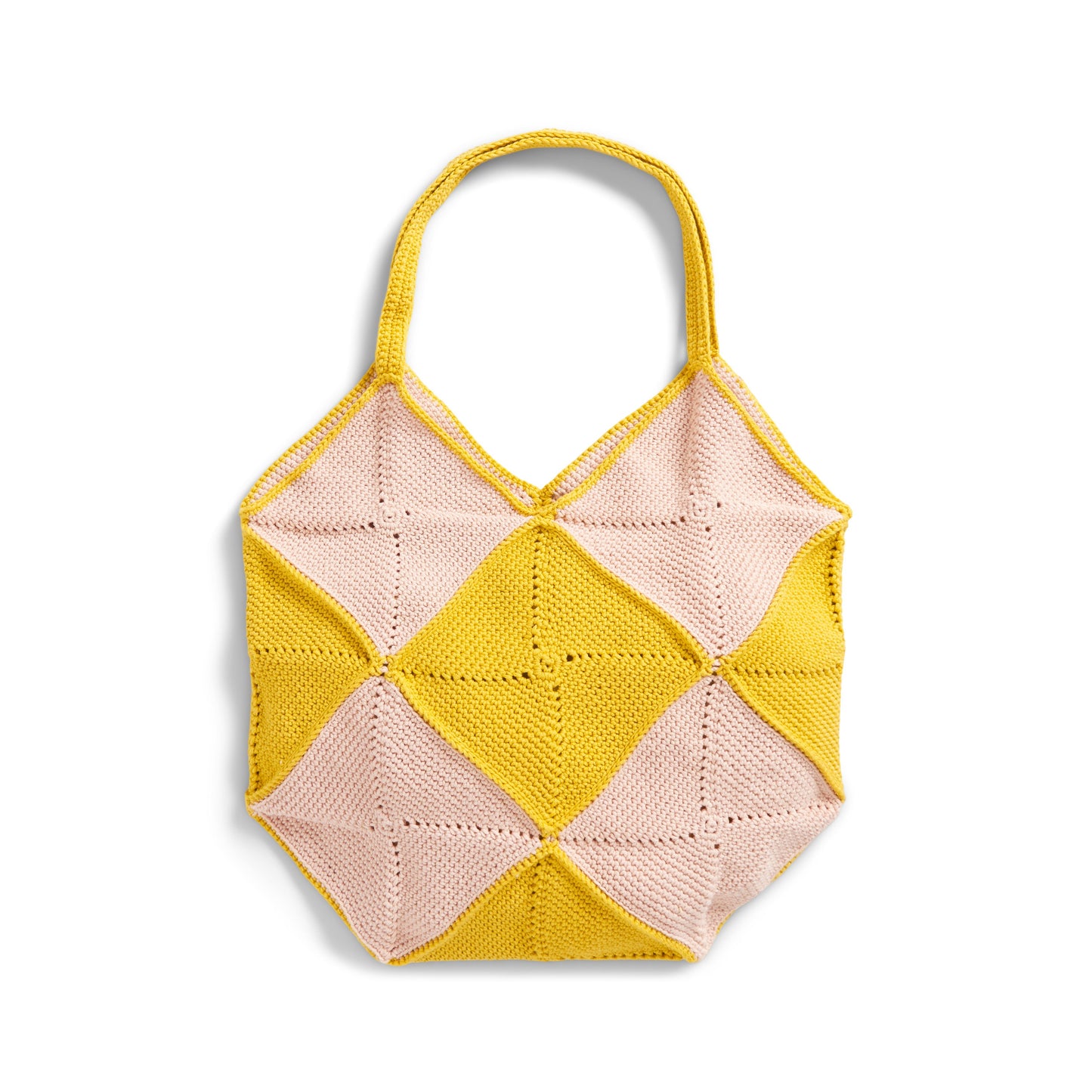 Caron Checkered Squares Crochet Bag (Digital Download)