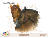 Bree Merryn Paint By Numbers 40cm x 50cm - Chilli & Pepper
