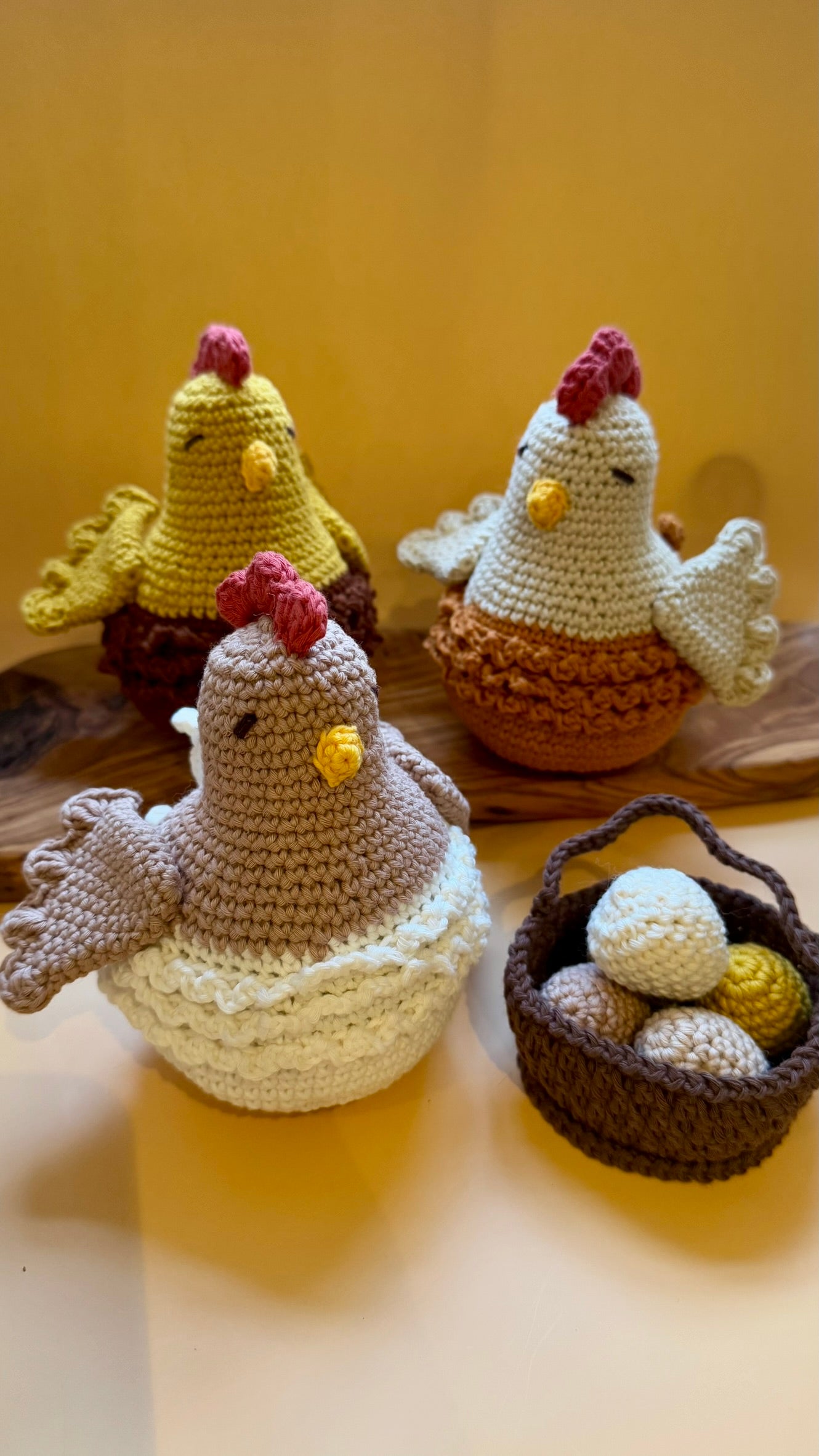 Knitty Critters Crochet Kit - Easter - Easter Hens