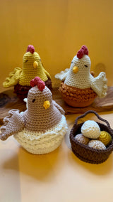Knitty Critters Crochet Kit - Easter - Easter Hens