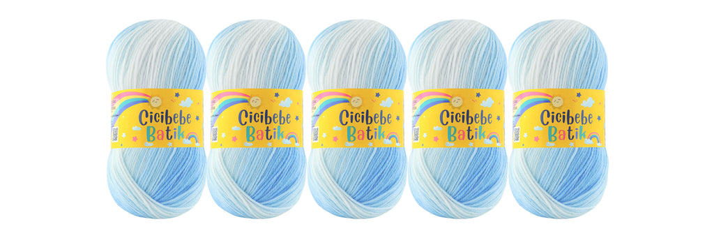 5 x 100g Cicibebe Batik DK Yarn