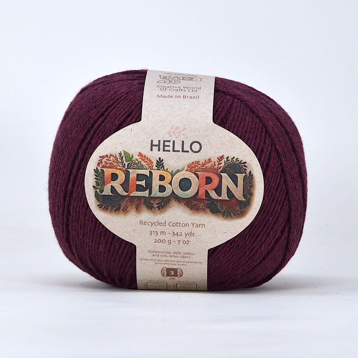 Hello Reborn 85% Recycled DK Cotton Yarn 200g