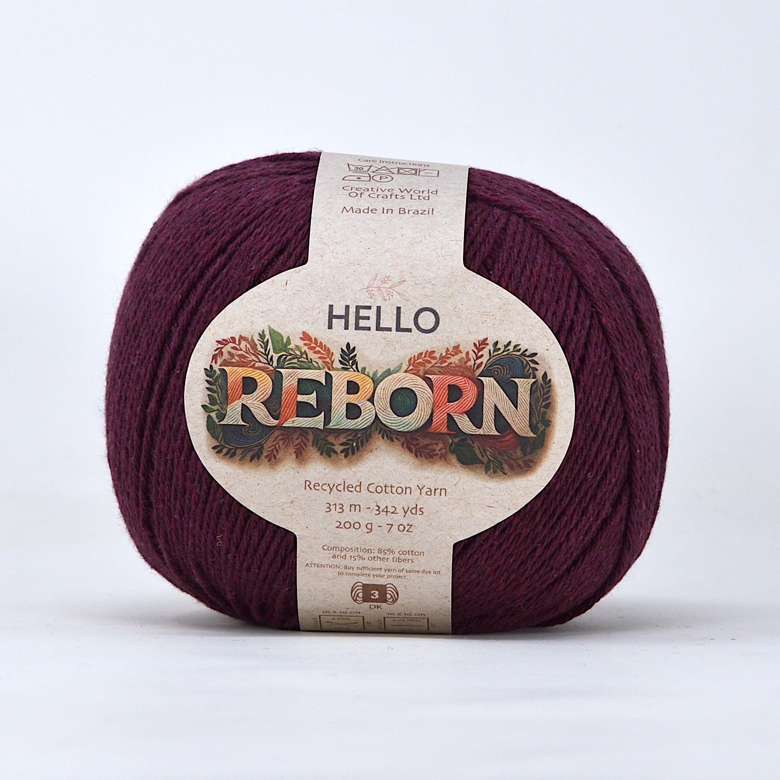 Hello Reborn 85% Recycled DK Cotton Yarn 200g