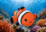 Knitty Critters Crochet Kit - Sea Snuggles - Callie Clownfish