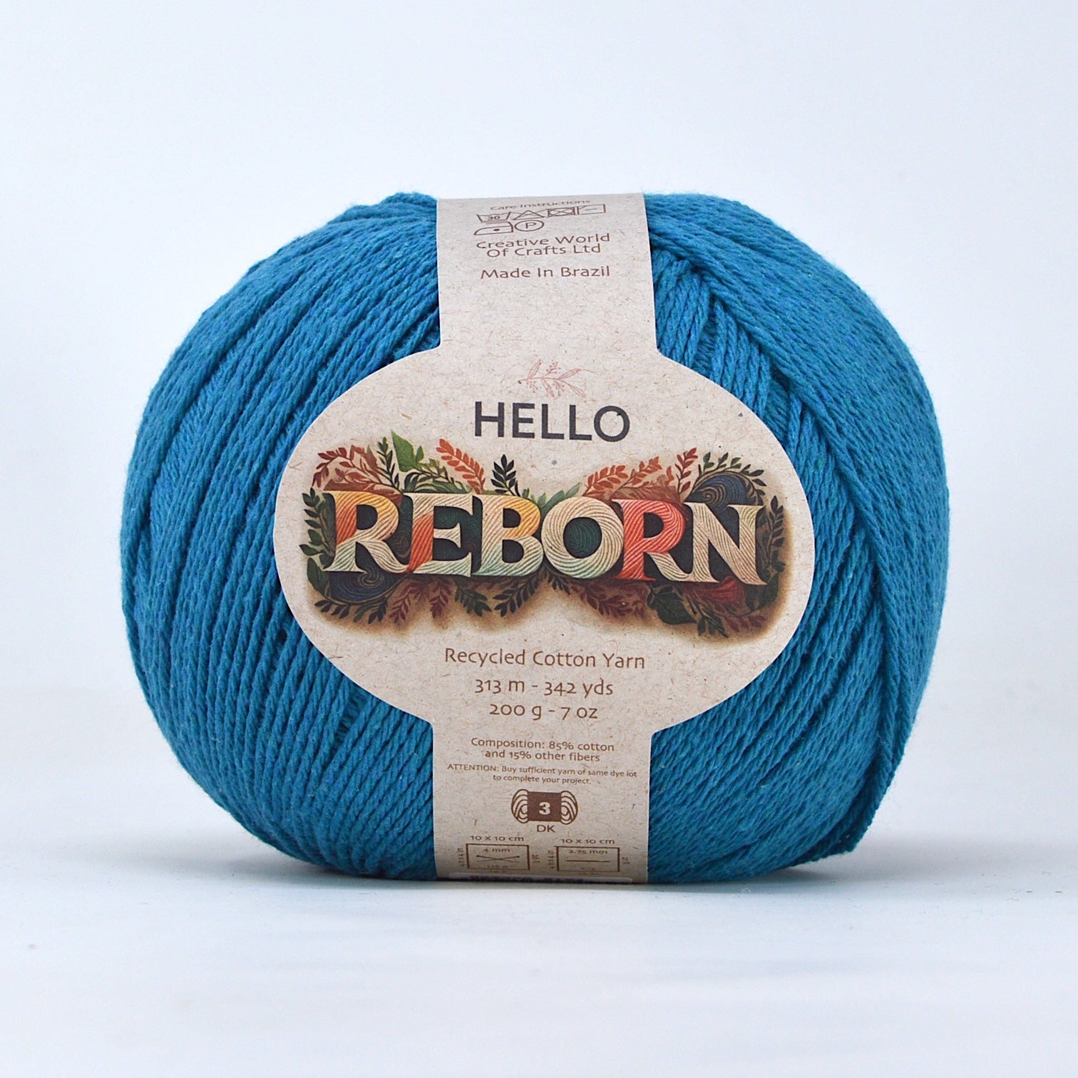 Hello Reborn 85% Recycled DK Cotton Yarn 200g