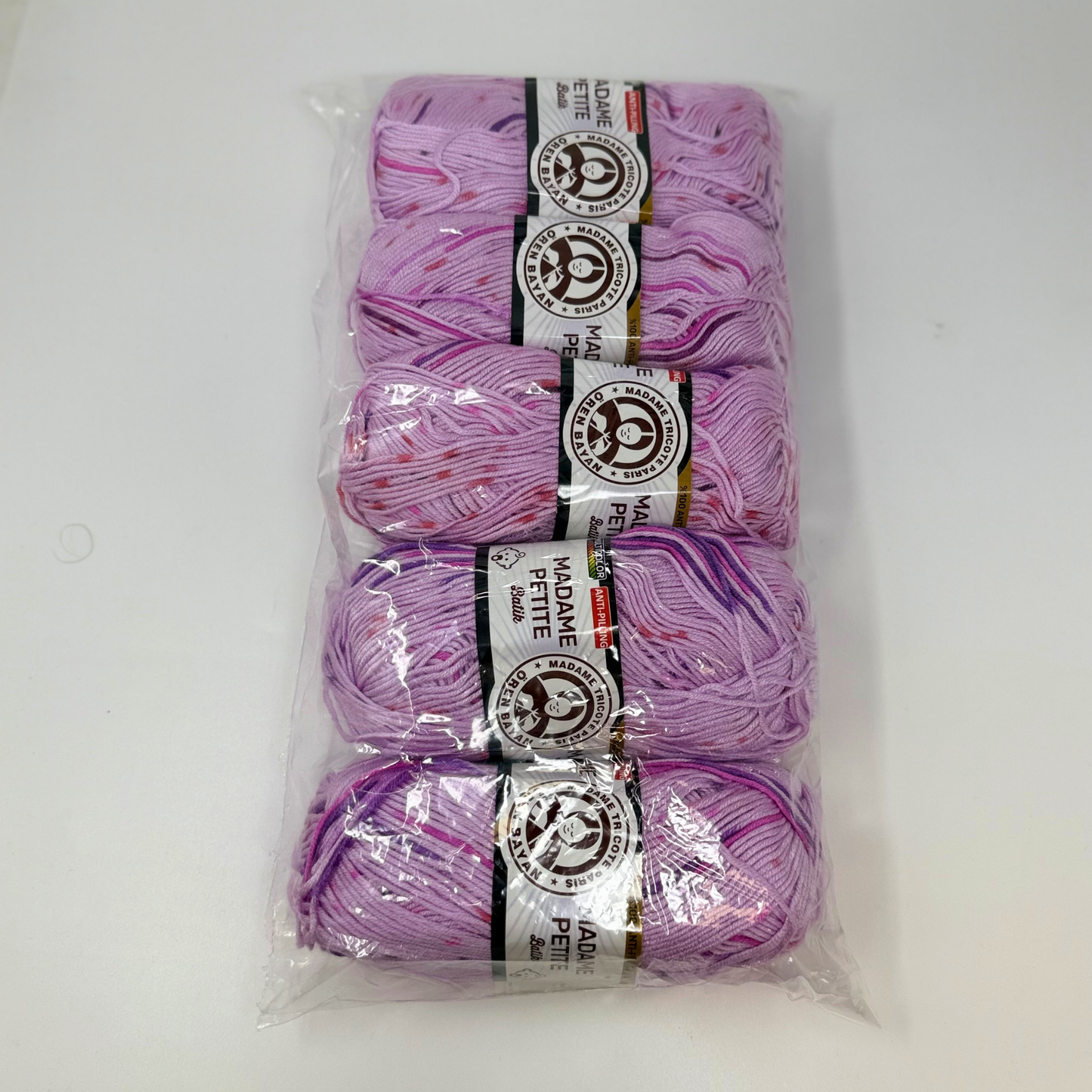 PACK OF 5 Madame Petite Batik | Anti Pilling | 100g | 100% Acrylic
