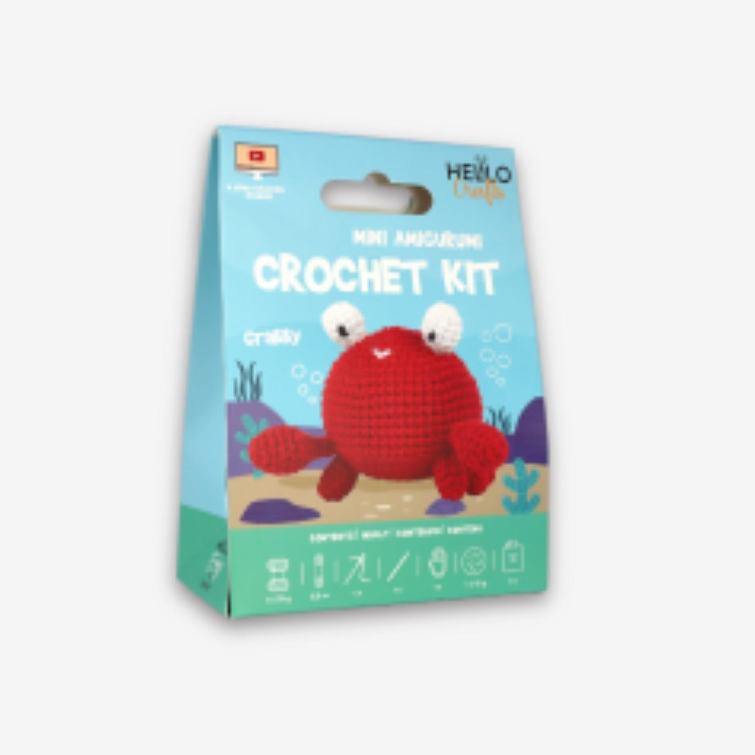Mini Amigurumi Crochet Kit - Crabby