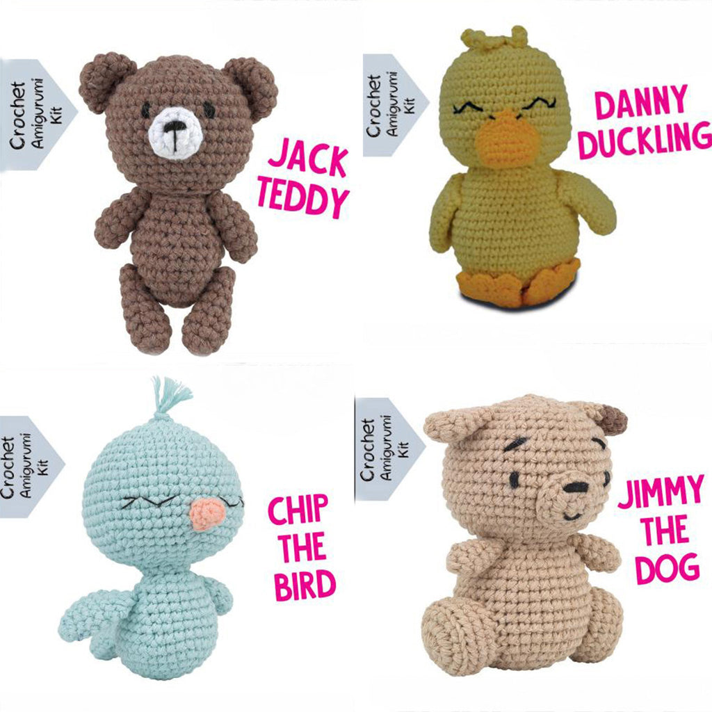 Pouch Pals Crochet Kit - Cuddly Crew Bundle