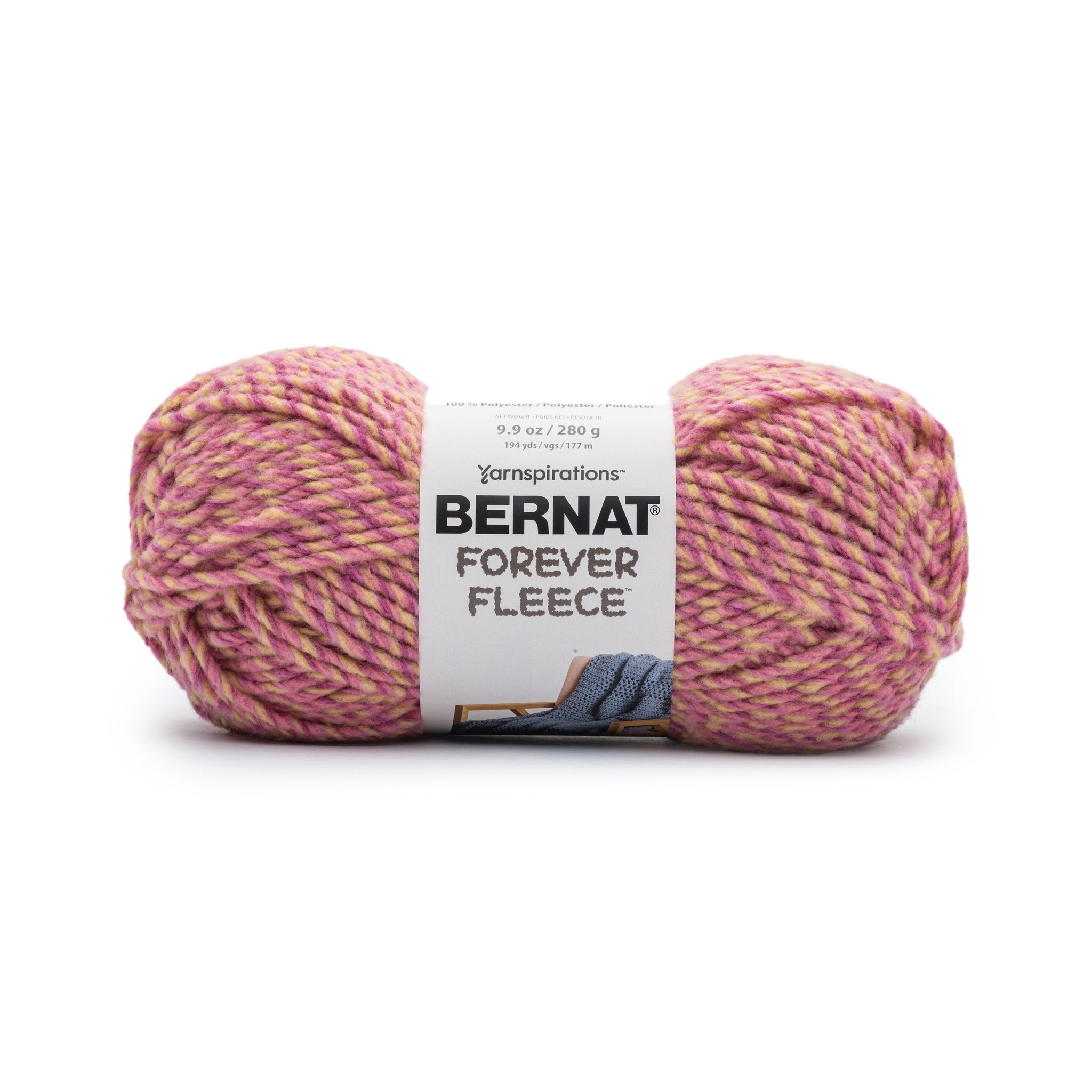 2 Ball Pack Bernat Forever Fleece Super Chunky Yarn 280g