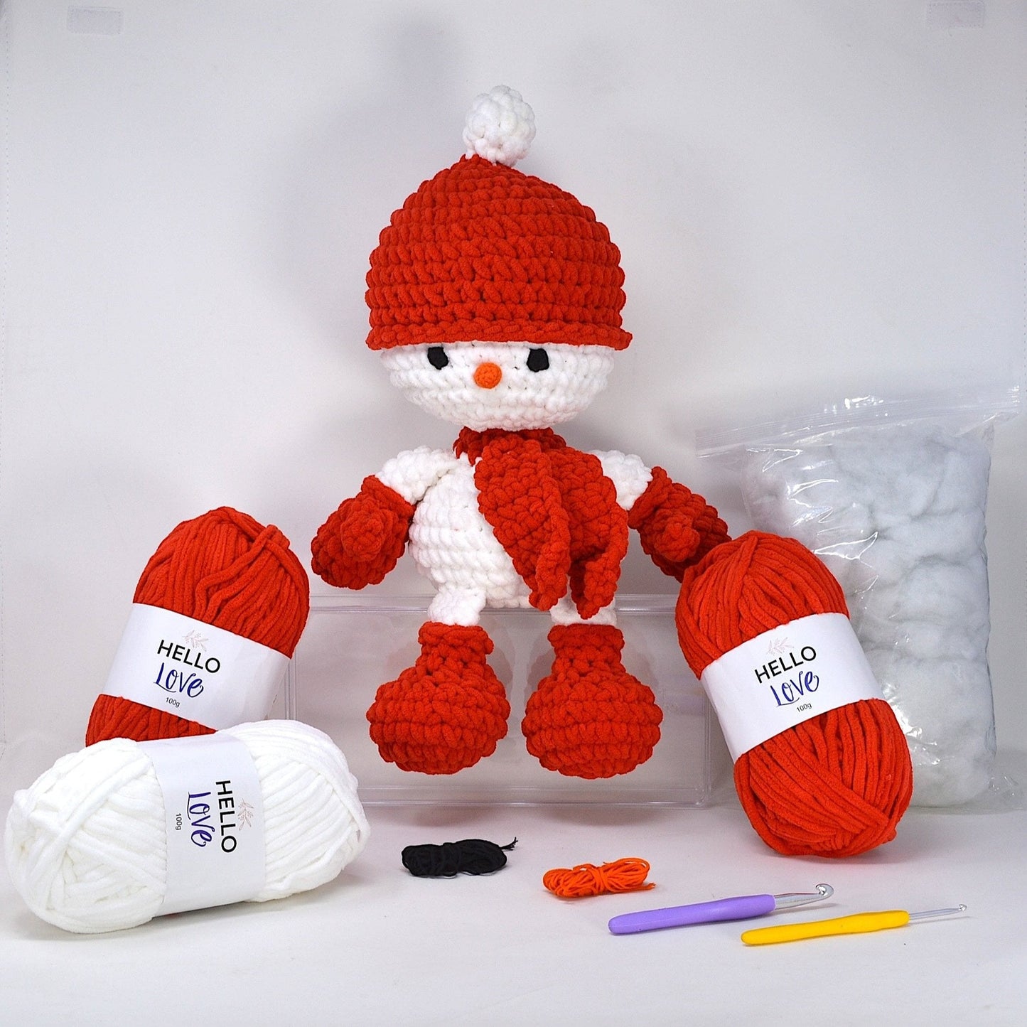 Knitty Critters - Make Christmas Crochet Kit - Twinkle Snowman