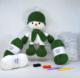 Knitty Critters - Make Christmas Crochet Kit - Jolly Snowman