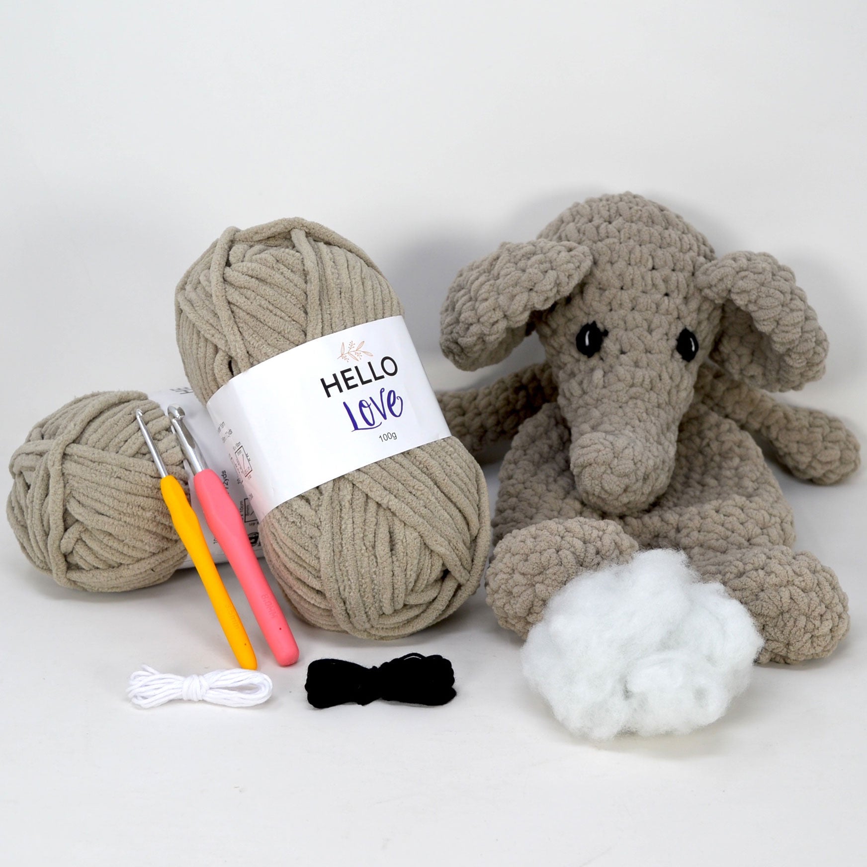Stan Can - Snuggle Buddies - Eric Elephant | Amigurumi Crochet Kit