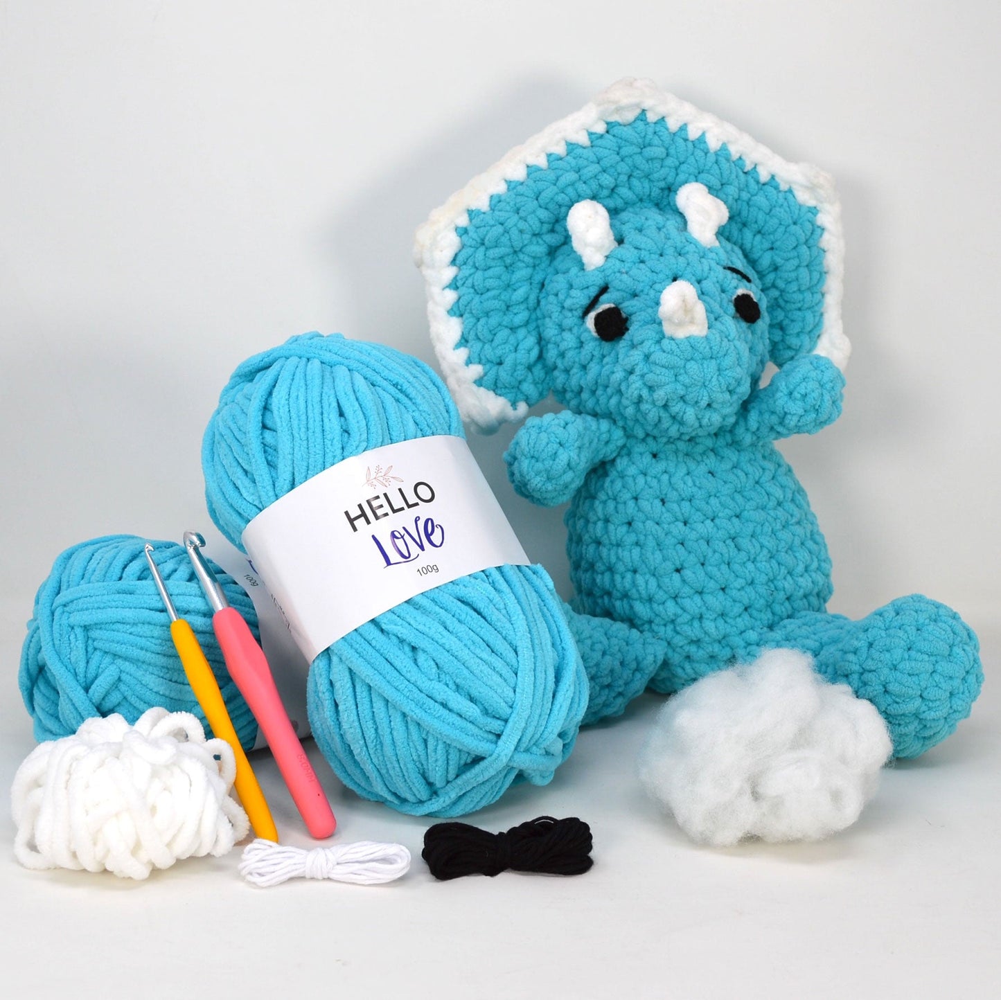 Stan Can - Dinosaur - Helen Triceratops | Amigurumi Crochet Kit