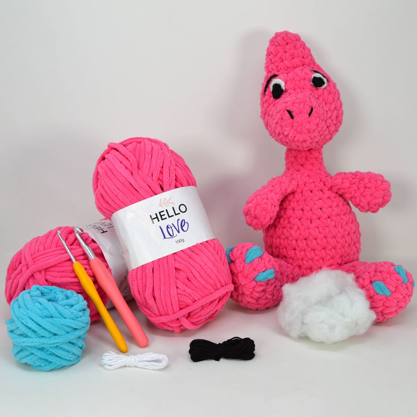 Stan Can - Dinosaur - Charlotte Brontosaurus | Amigurumi Crochet Kit