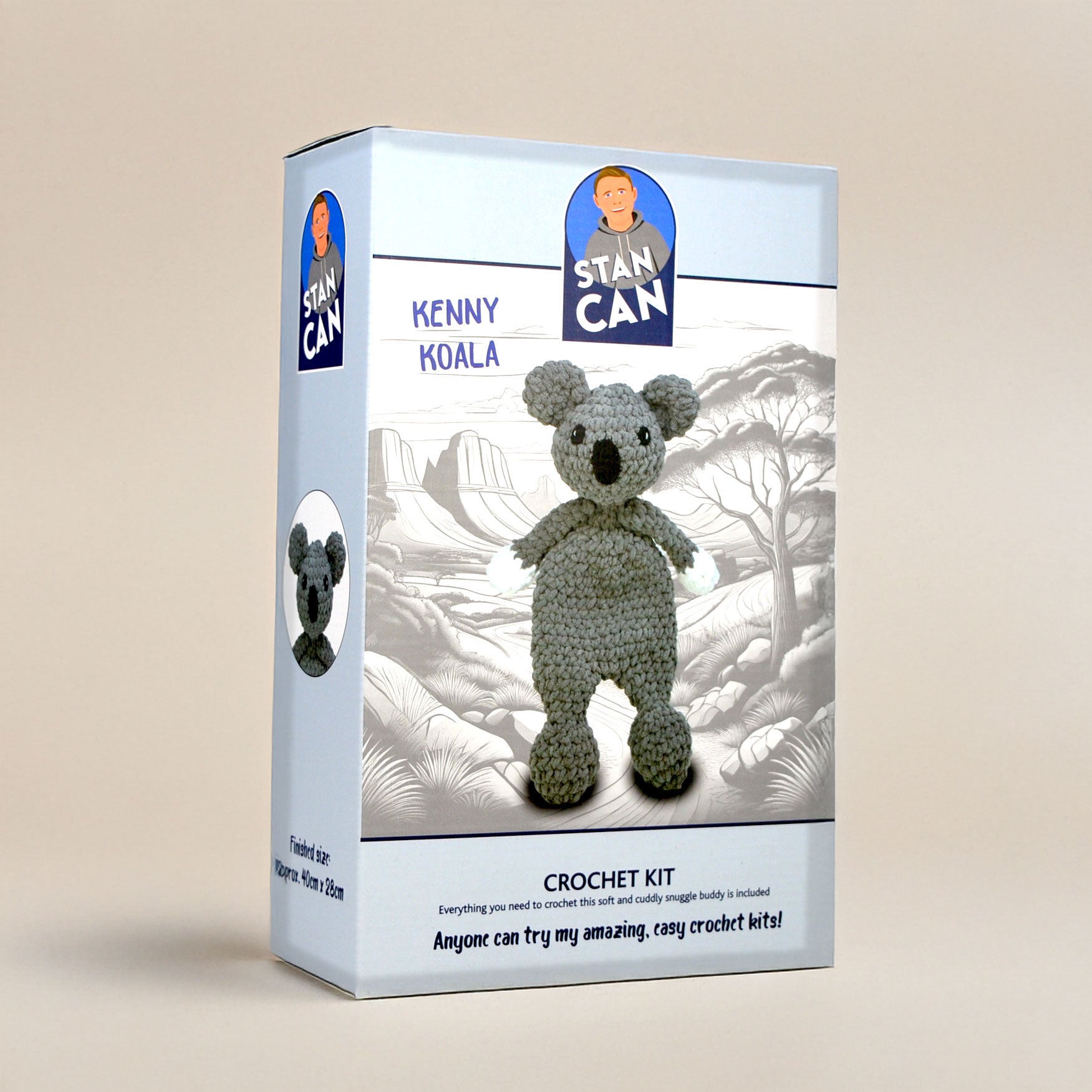 Stan Can - Snuggle Buddies - Kenny Koala | Amigurumi Crochet Kit