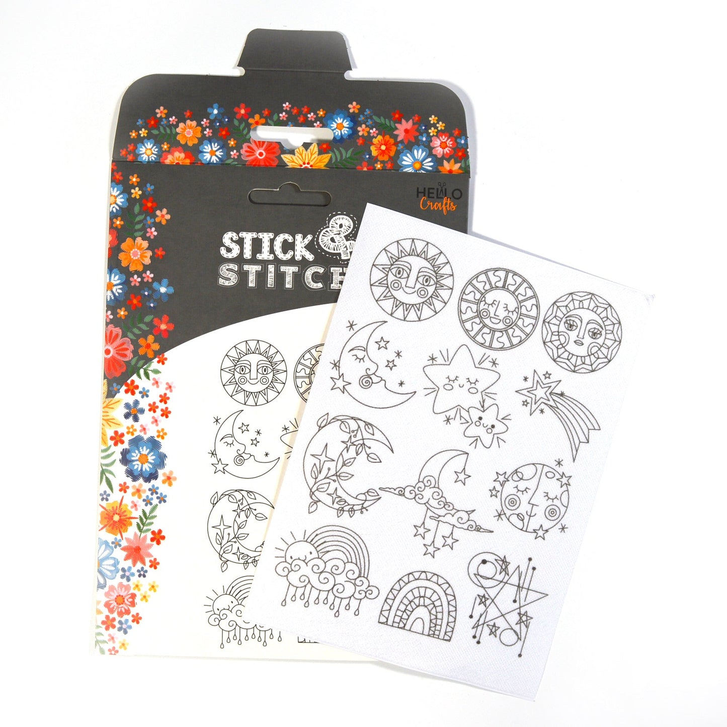 Stick & Stitch - Self Adhesive, Water Soluble Embroidery Templates - Celestial Moods
